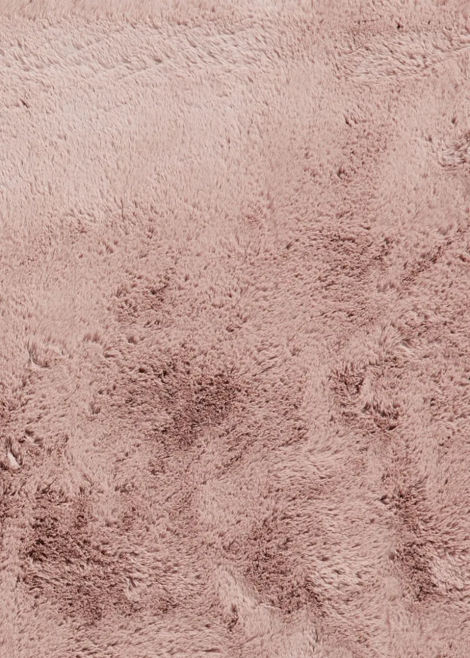 Think Rugs Super Teddy Rose Plain Shaggy Rectangle Rug
