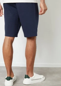 Threadbare Black Wiki Knee Length Fleece Sweat Shorts