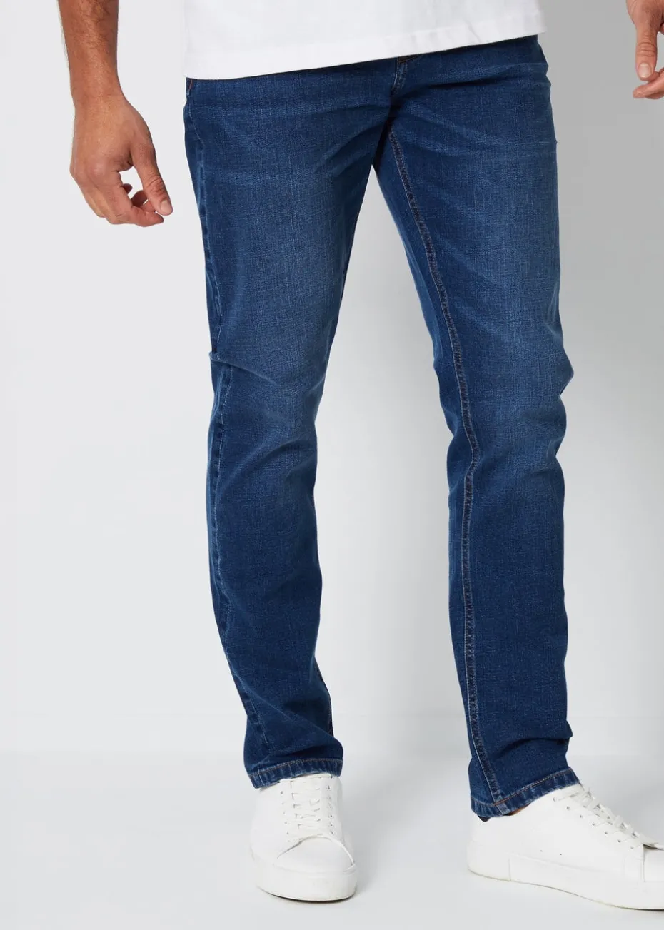 Threadbare Blue Slim Fit Jeans With Stretch