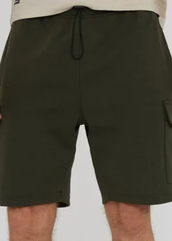 Threadbare Khaki Cargo Pocket Sweat Shorts