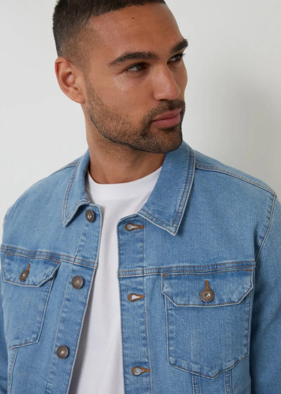 Threadbare Light Blue Light Wash Denim Jacket
