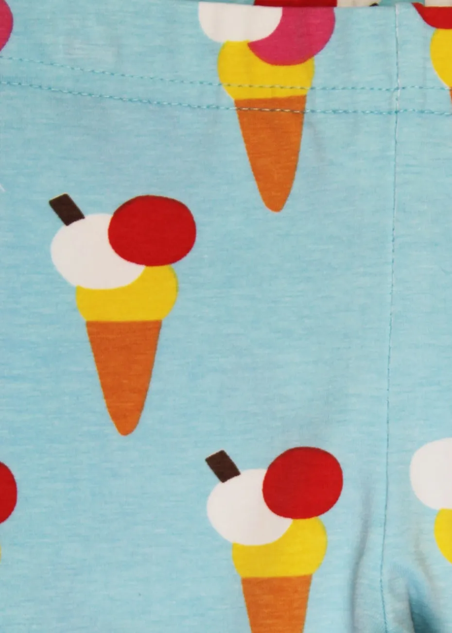 Toby Tiger Organic Blue Ice Cream Print Leggings (6 months - 8 years)