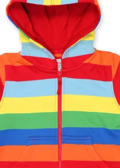 Toby Tiger Organic Multi Colour Stripe Hoodie (6 months - 6 years)