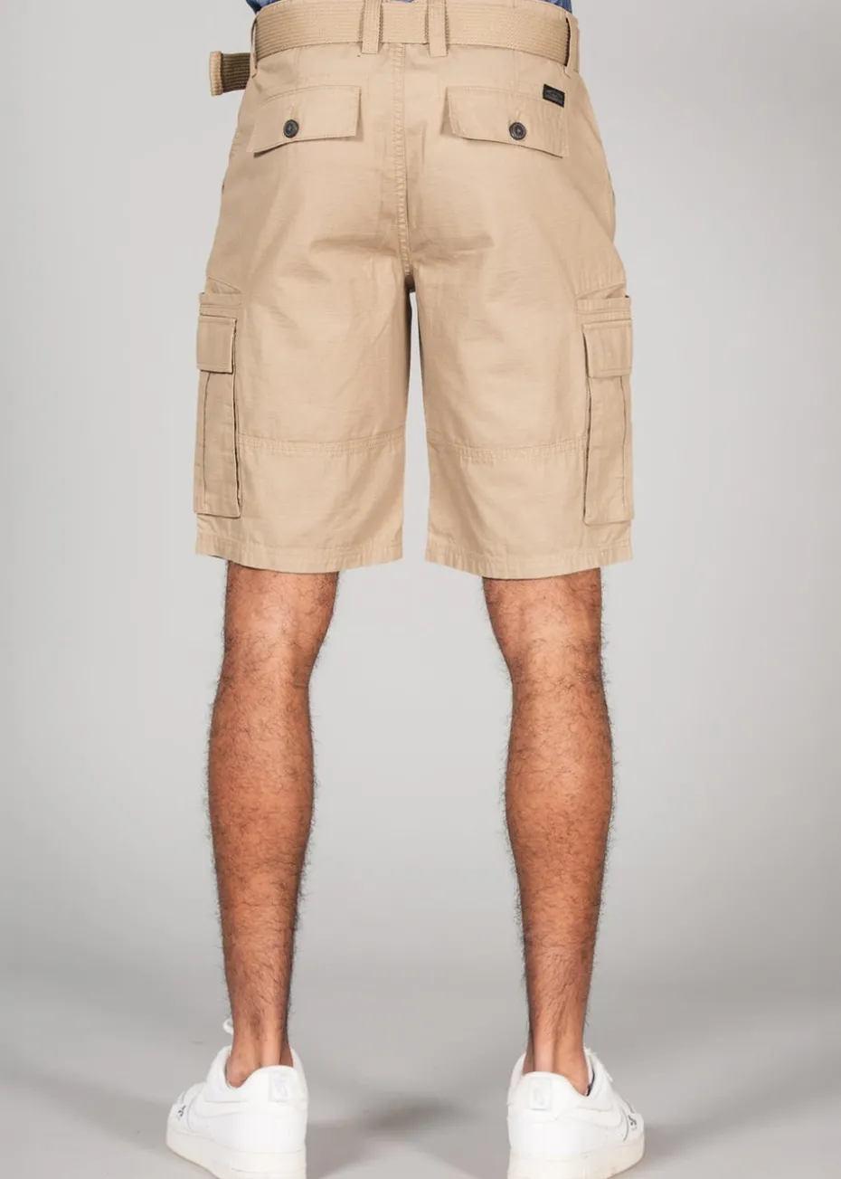 Tokyo Laundry Stone Cotton Ripstop Cargo Shorts
