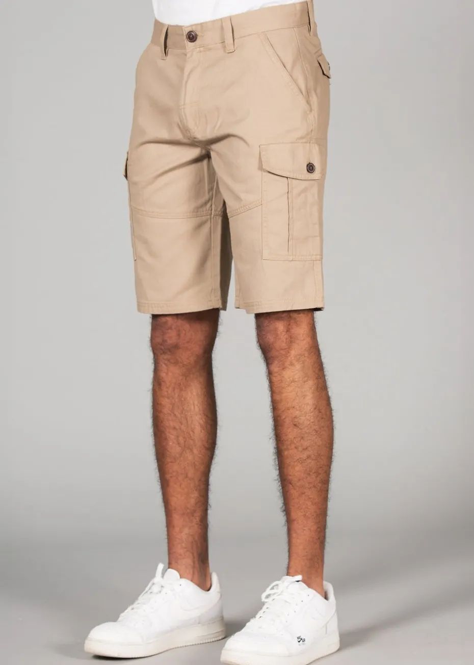 Tokyo Laundry Stone Cotton Cargo Shorts