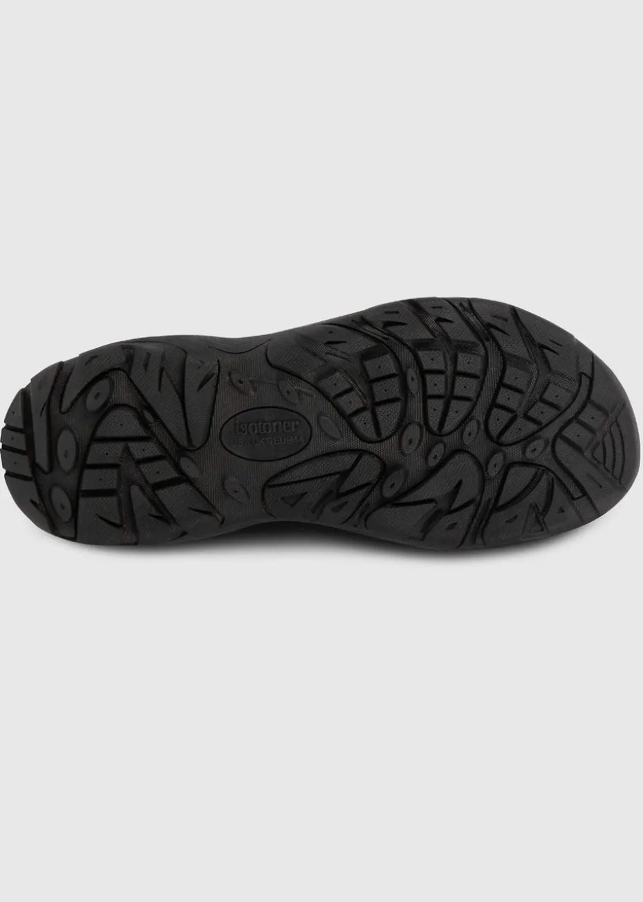 Totes Black Walking Sandal