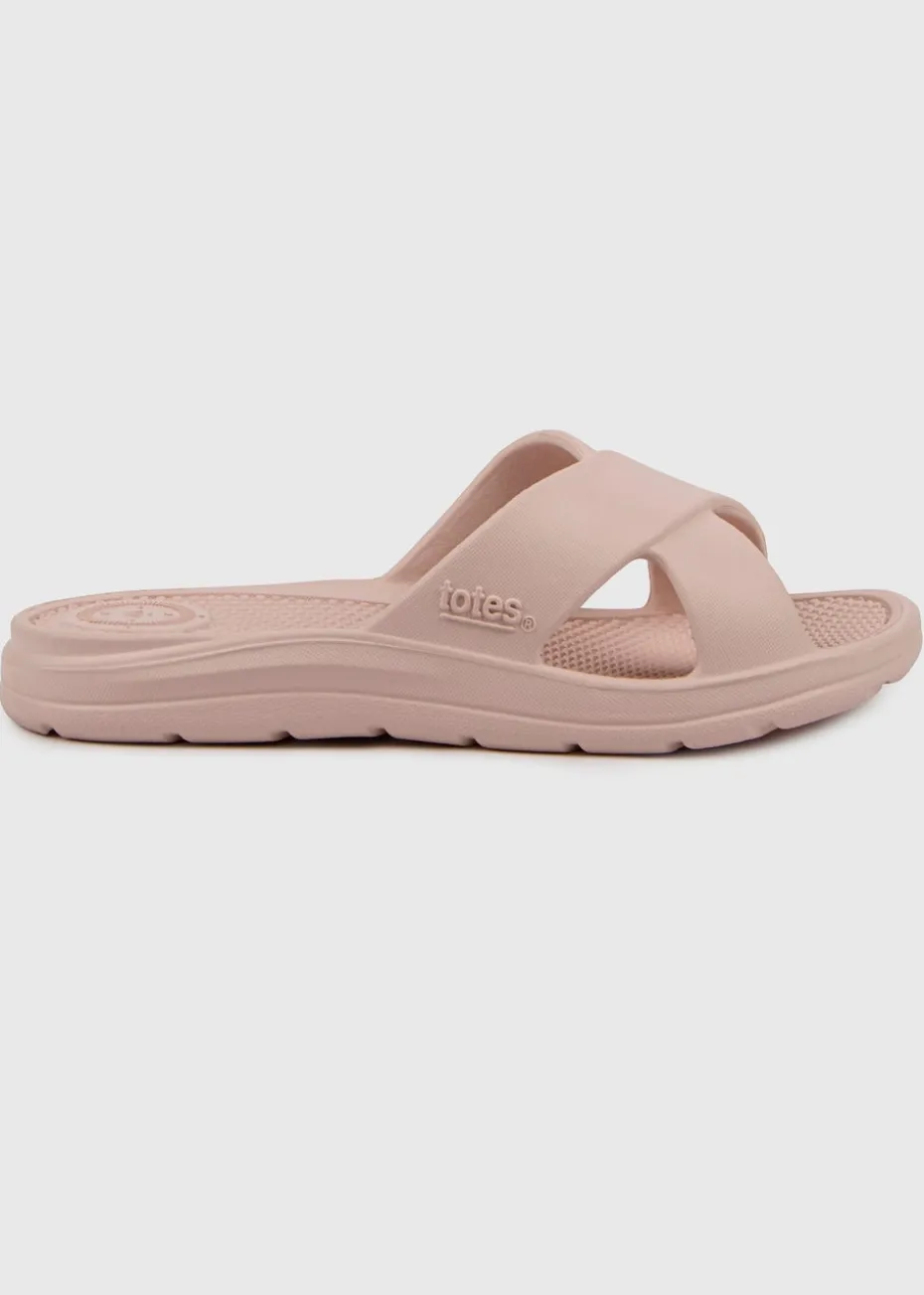 Totes Solbounce Pale Pink Cross Slide