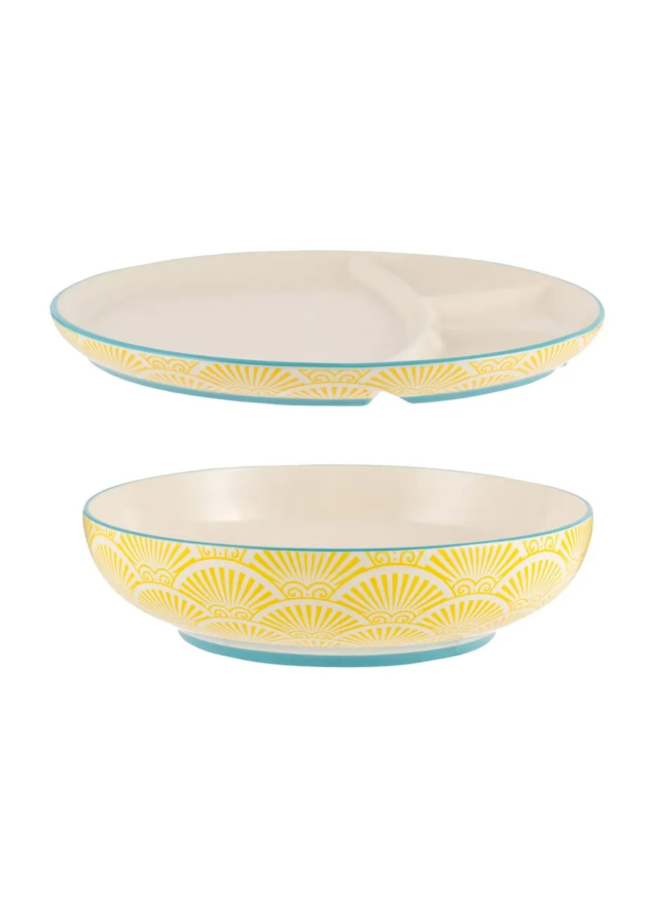 Typhoon World Foods Multi-Cuisine Bowl & Divider Plate
