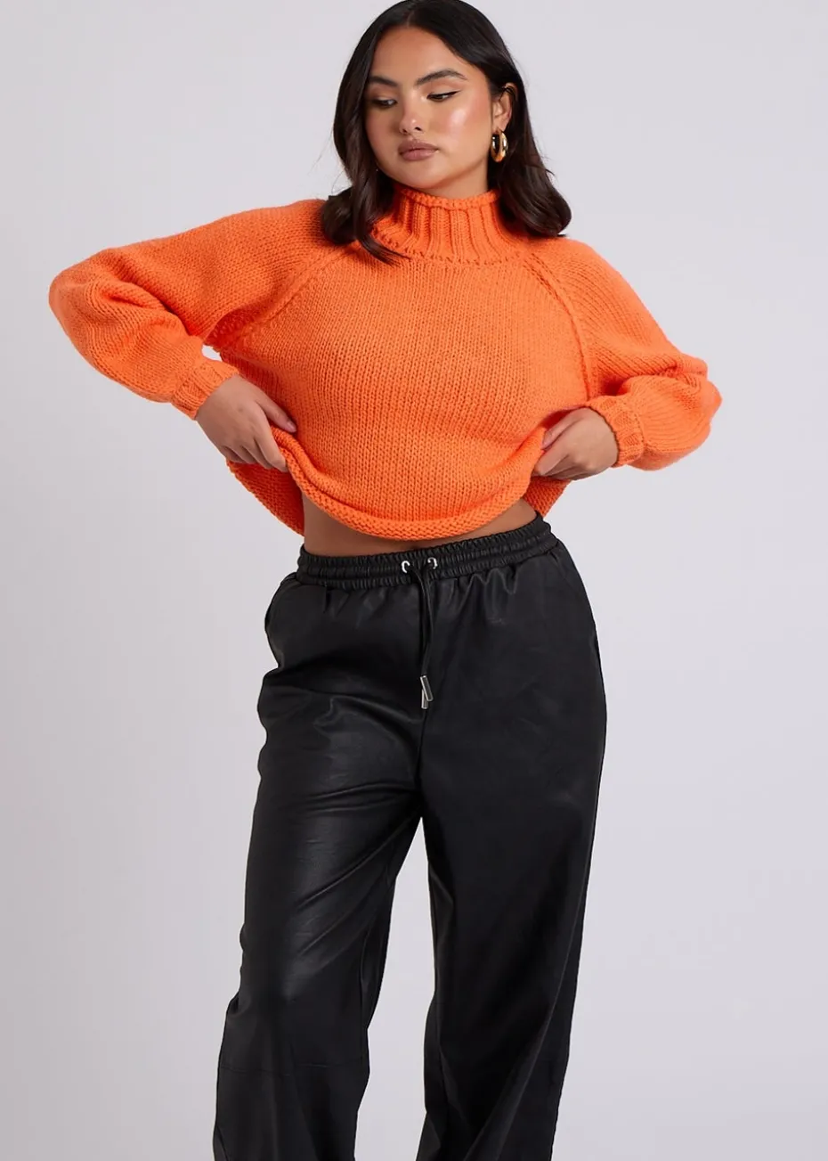 Urban Bliss Orange Exposed Seam Jumper