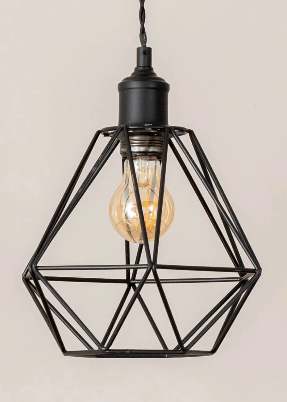 ValueLights Diablo Geometric Shade 3 Drop Diner Bar Ceiling Pendant Light