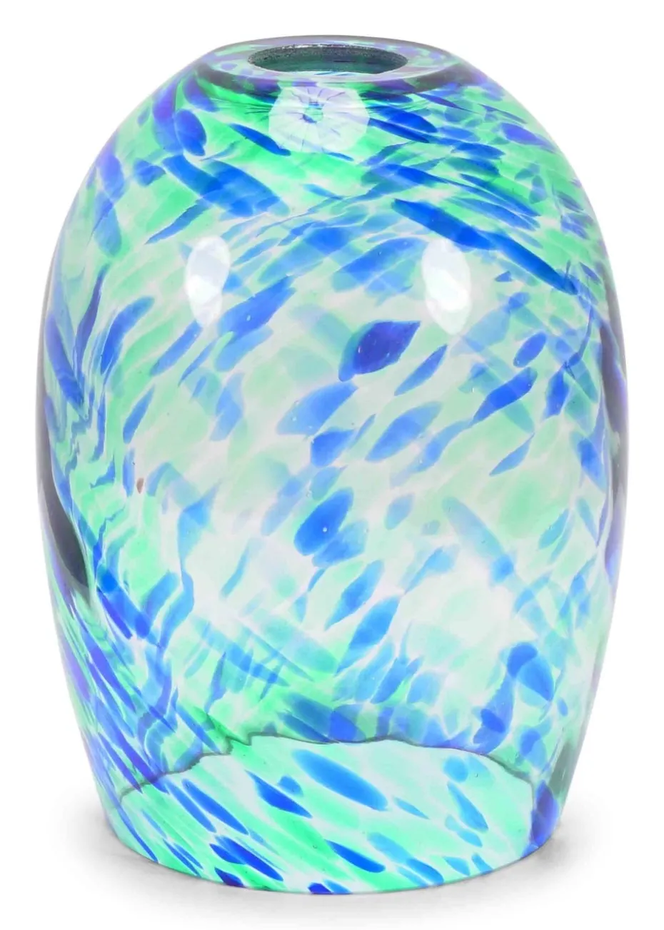 ValueLights India Glass Marble Effect Green Dome Ceiling Pendant Shade