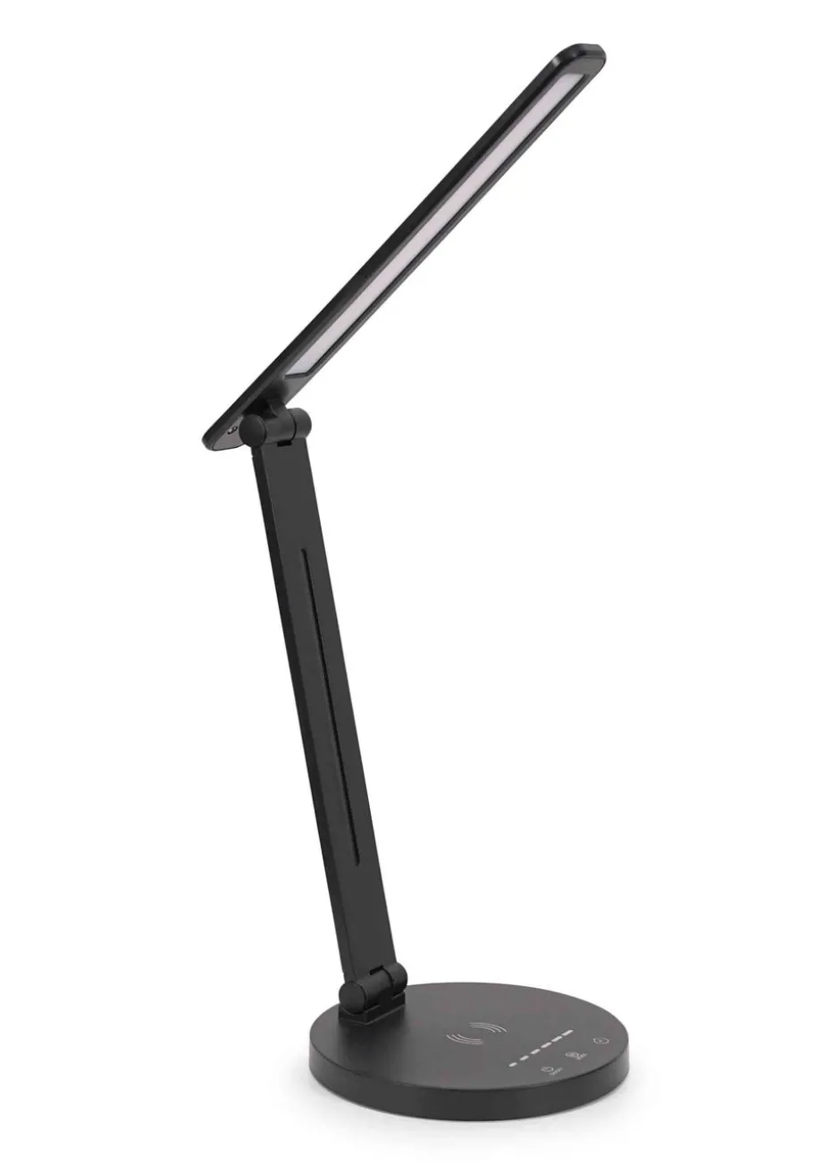 ValueLights Kiko Adjustable Dimmable Matte Black Table Lamp Integrated LED (33cm x 15.5cm x 15.5cm)