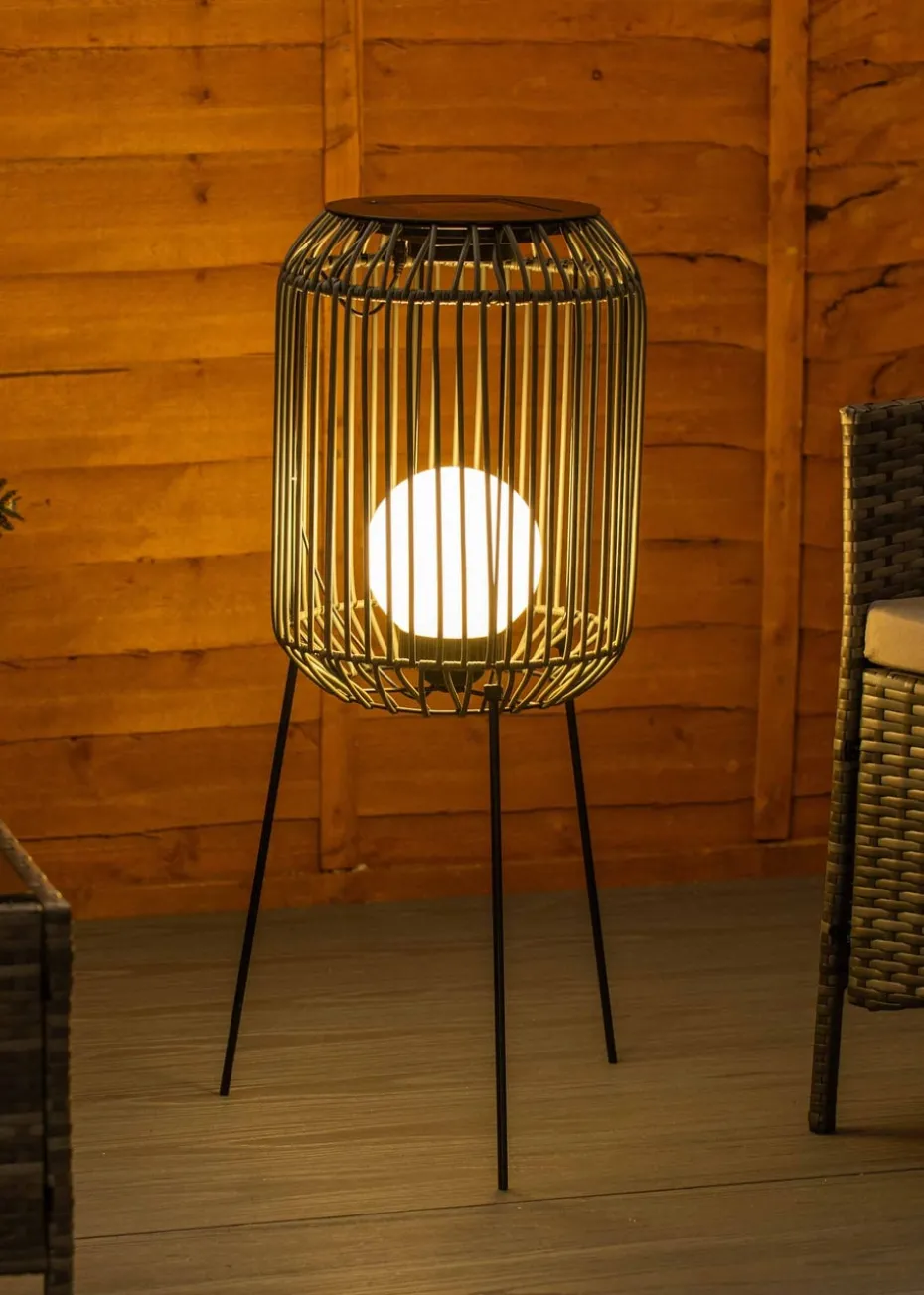 ValueLights Solar Tripod Lantern With Integrated Globe LED's (77cm x 29cm x 29cm)