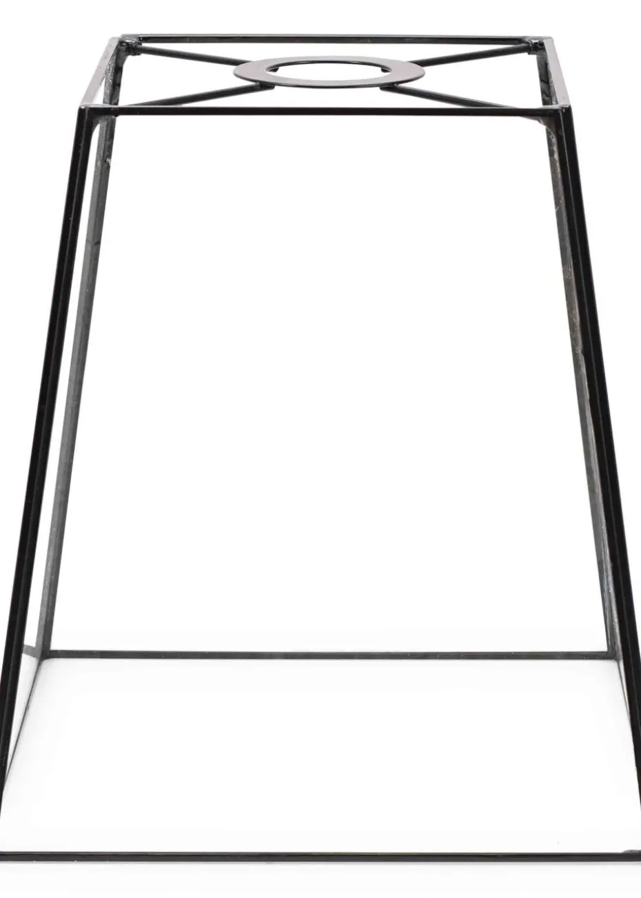 ValueLights Susie Glass Clear White Square Ceiling Pendant Shade (19cm x 18cm x 18cm)