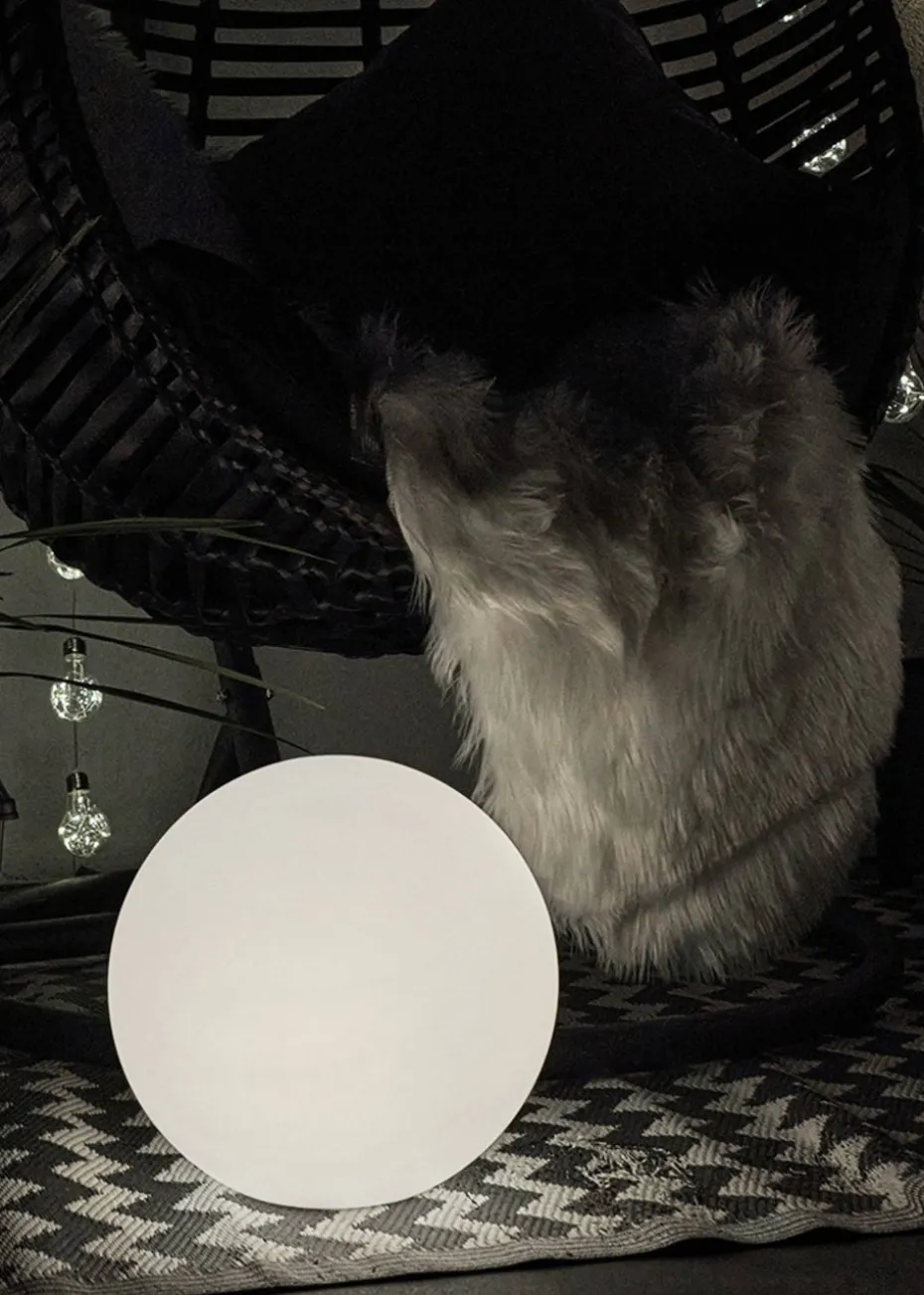 ValueLights Toka IP44 Colour Changing Rechargeable Garden Ball Light with Remote Control (35cm)