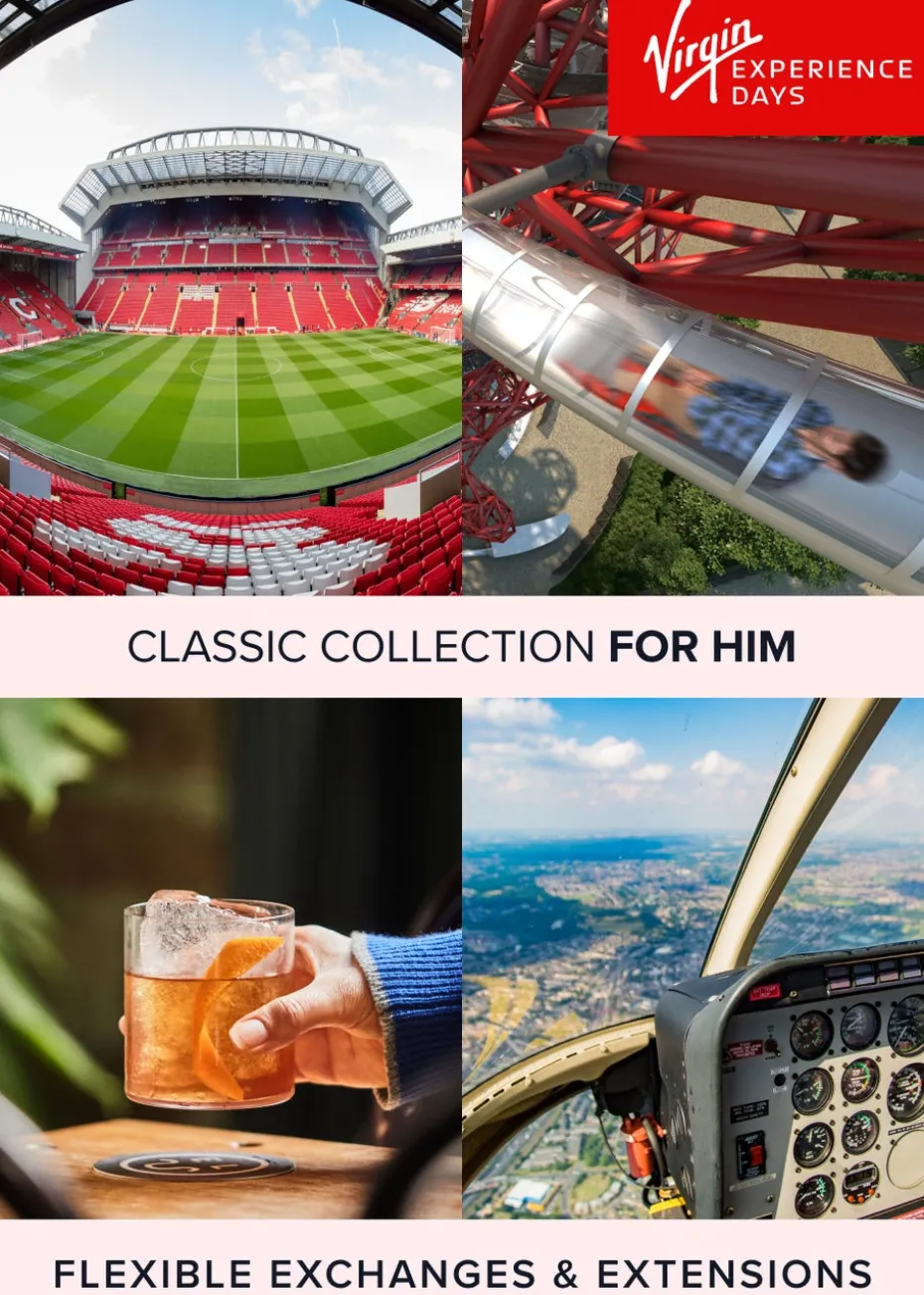 Virgin Experience Days Classic Collection for Him