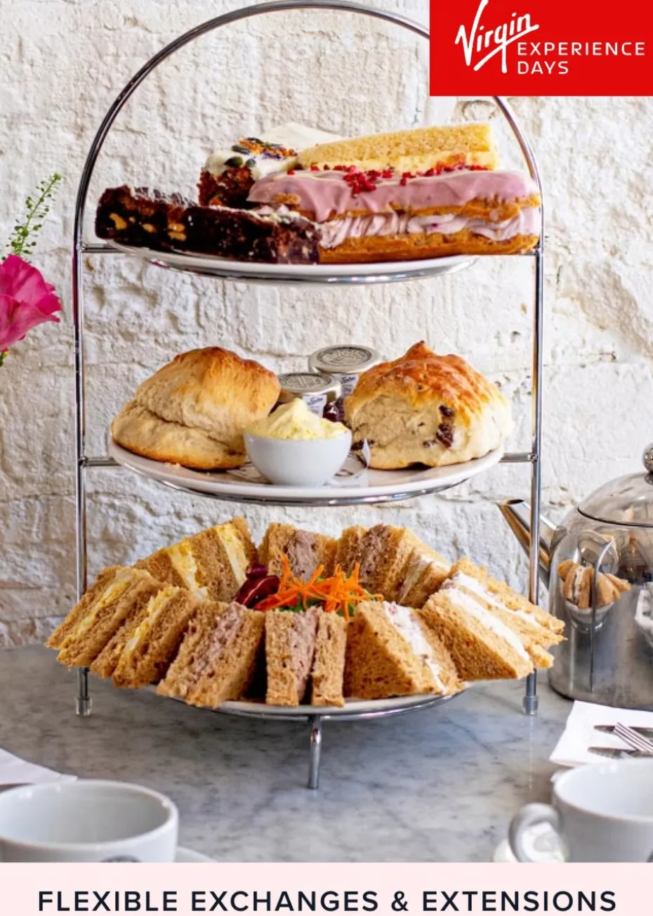 Virgin Experience Days Classic Afternoon Tea for Two at Huffkins Cafe Tea Rooms - 9 Locations