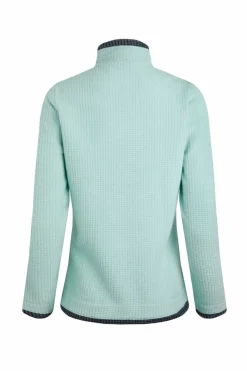 Weird Fish Aqua Beye 1/4 Zip Grid Fleece