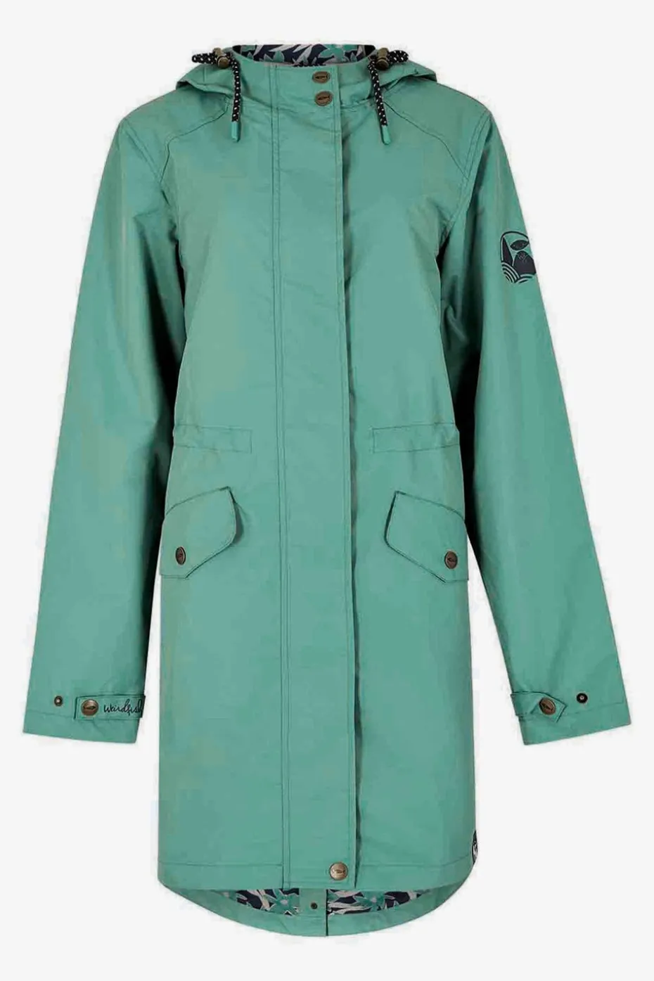 Weird Fish Blue Delara Showerproof Jacket