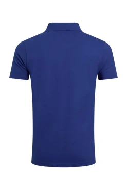Weird Fish Blue Miles Pique Polo