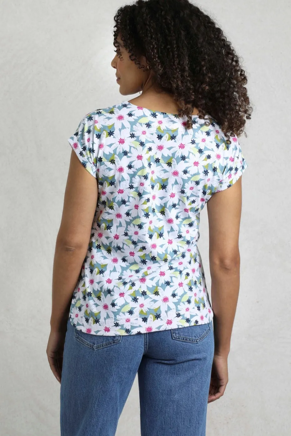 Weird Fish Blue Paw Paw Printed T-Shirt