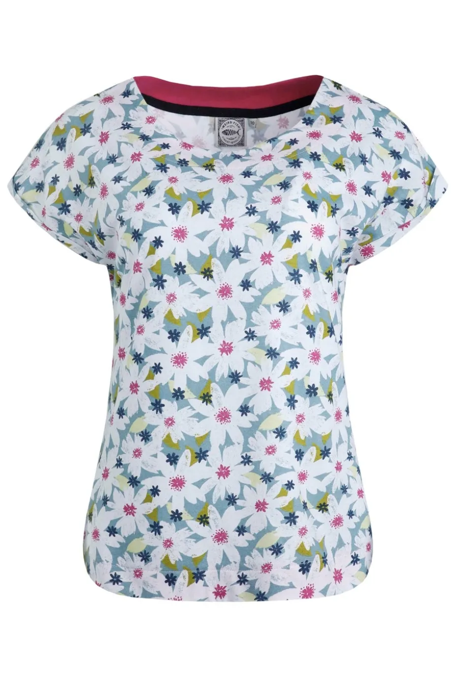 Weird Fish Blue Paw Paw Printed T-Shirt