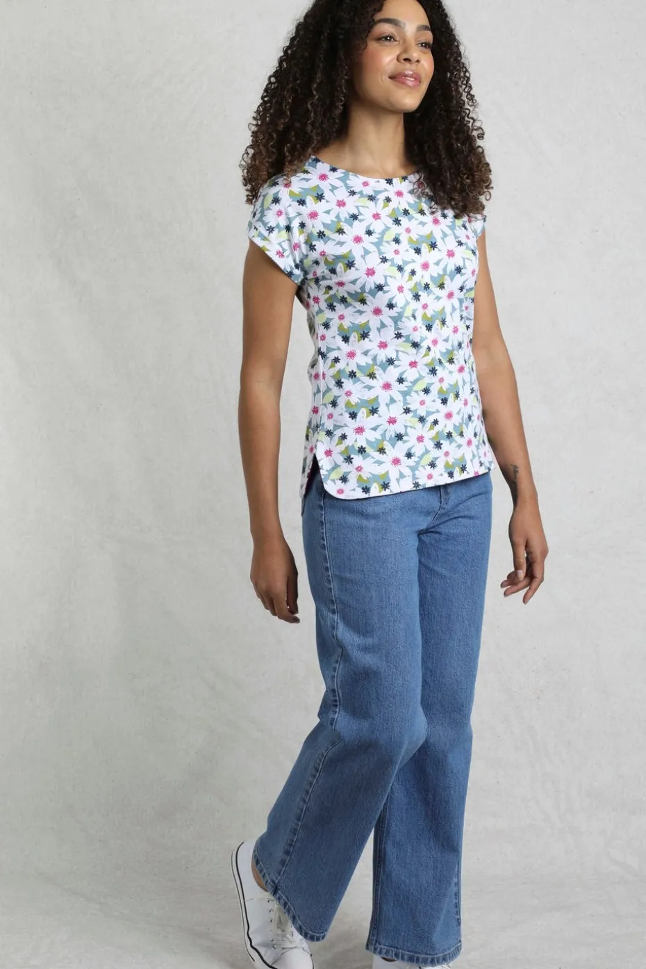Weird Fish Blue Paw Paw Printed T-Shirt
