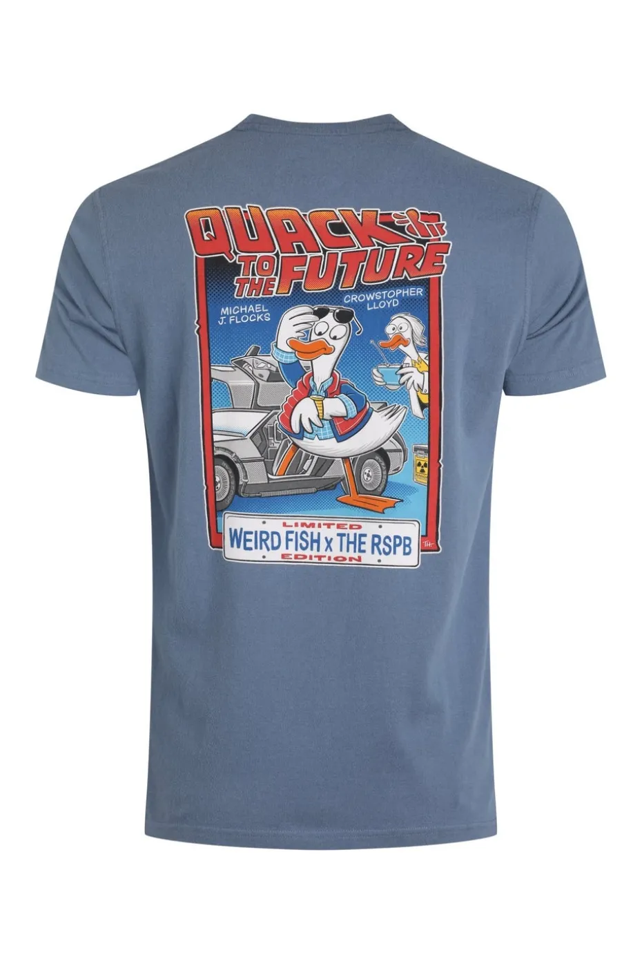 Weird Fish Blue Quack to the Future RSPB Collaboration Artist T-Shirt