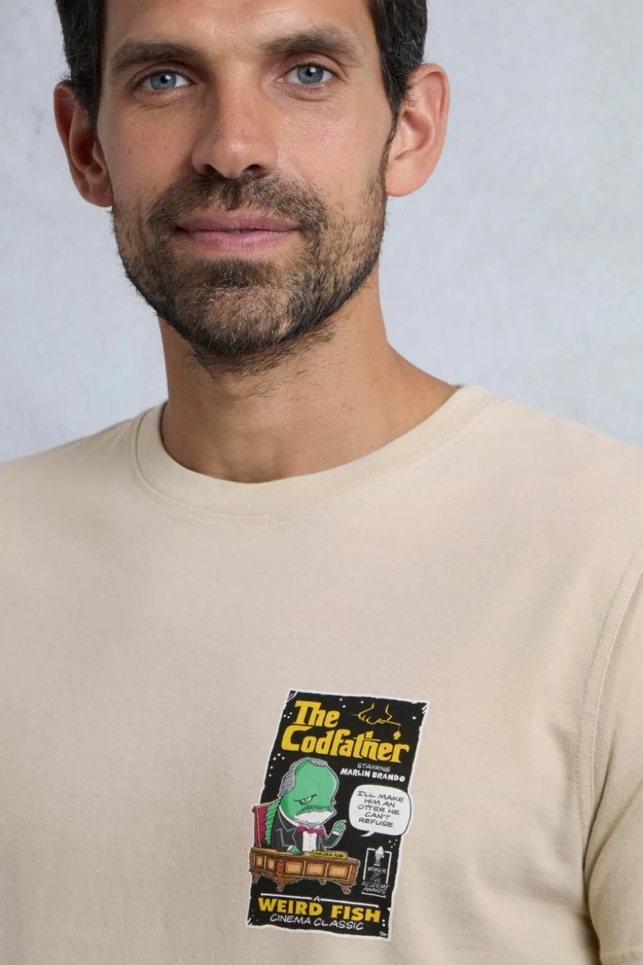 Weird Fish Cream Codfather Back Print Artist T-Shirt