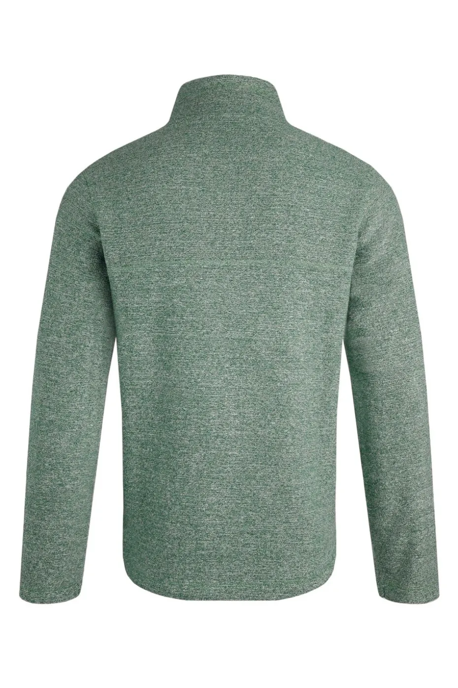 Weird Fish Green Laramie 1/4 Zip Snow Marl Fleece
