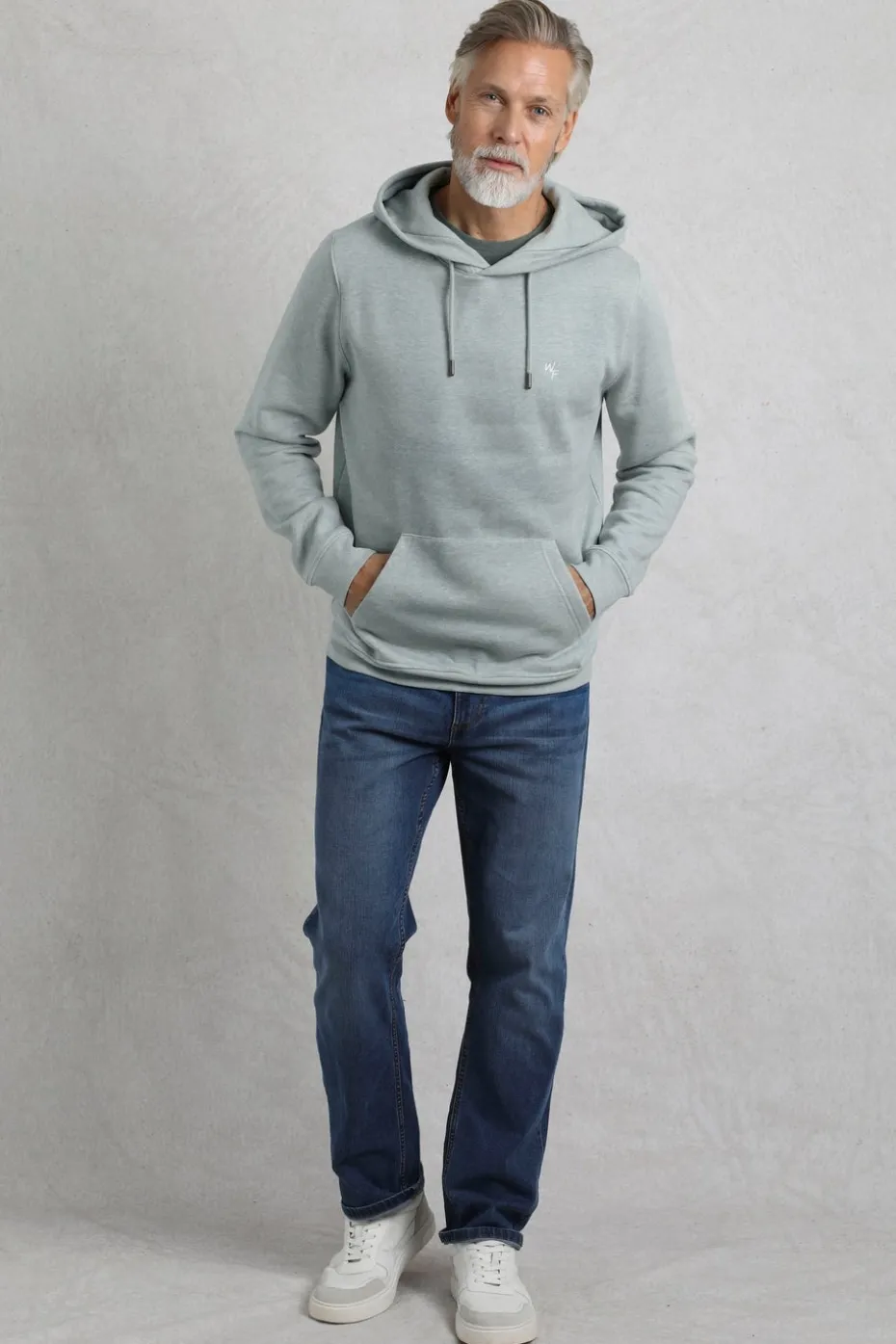 Weird Fish Grey Hugo Branded Popover Hoodie