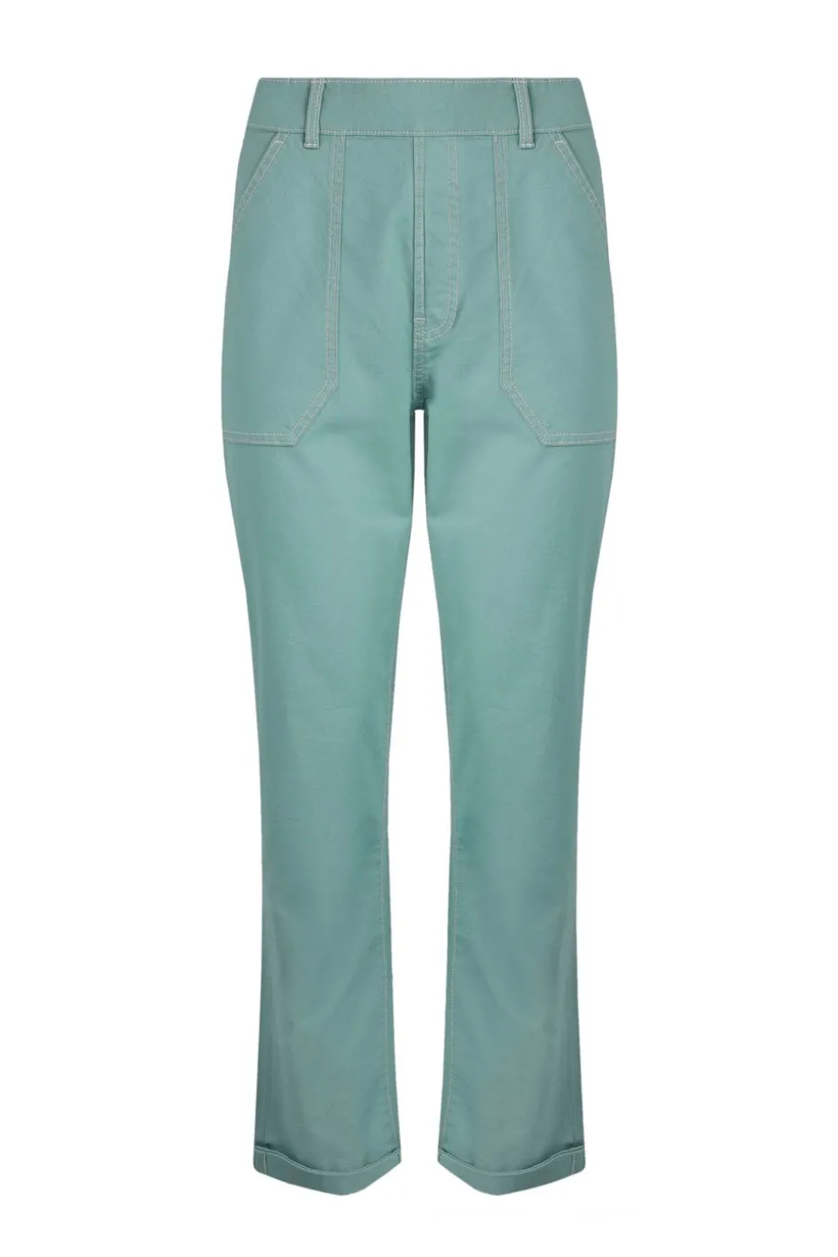 Weird Fish Light Blue Malorri Chino Trousers