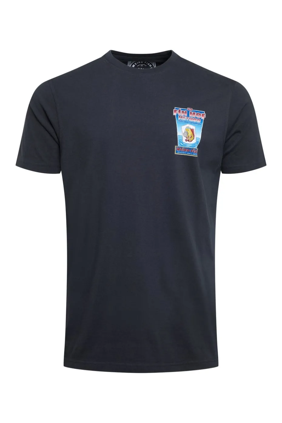Weird Fish Navy Fin Hof Back Print Artist T-Shirt