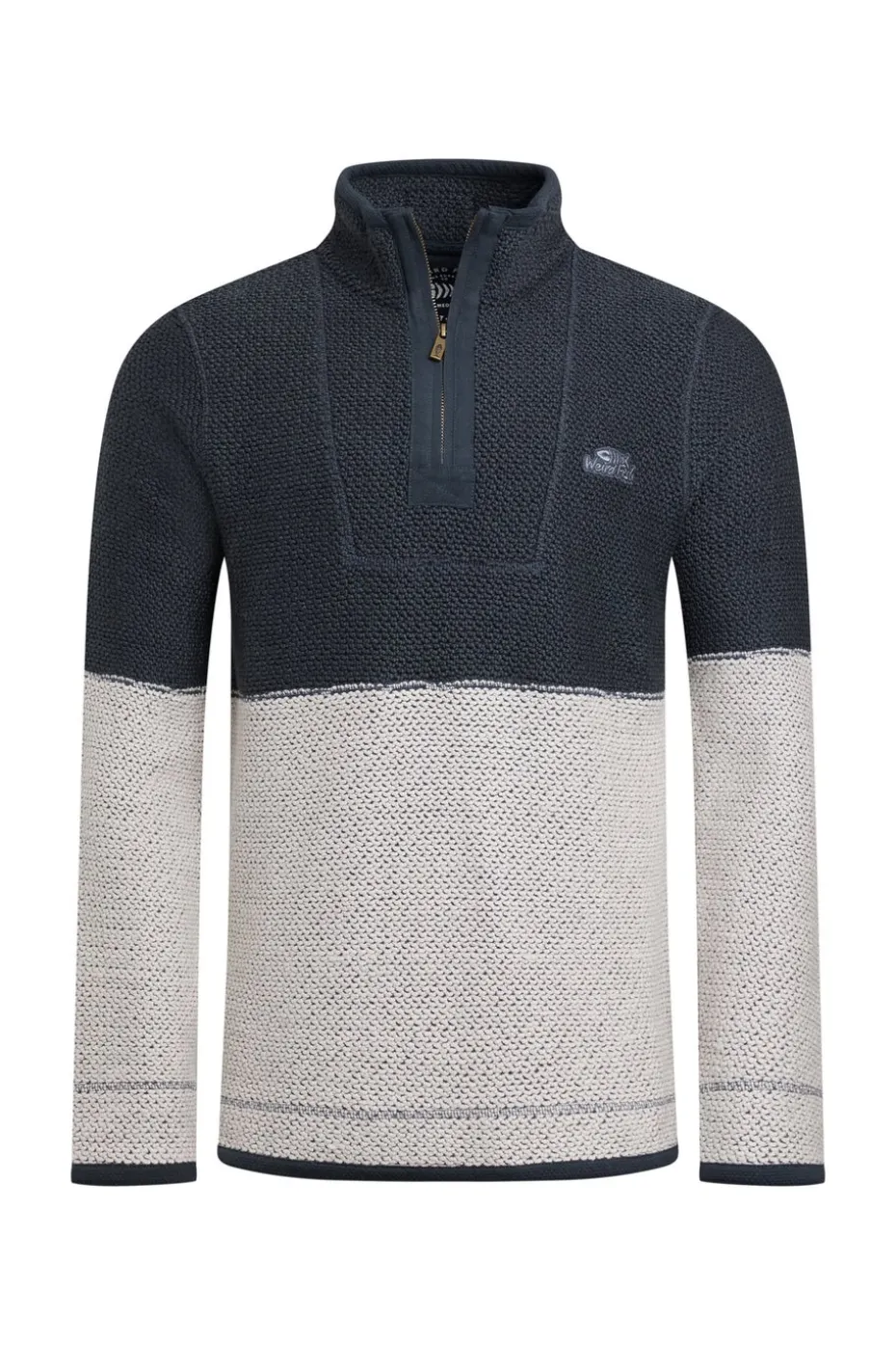 Weird Fish Navy Kielder 1/4 Zip Special Edition Macaroni