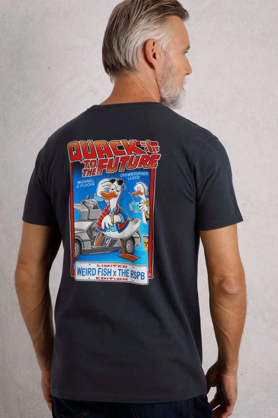 Weird Fish Navy Quack to the Future RSPB Collaboration Artist T-Shirt
