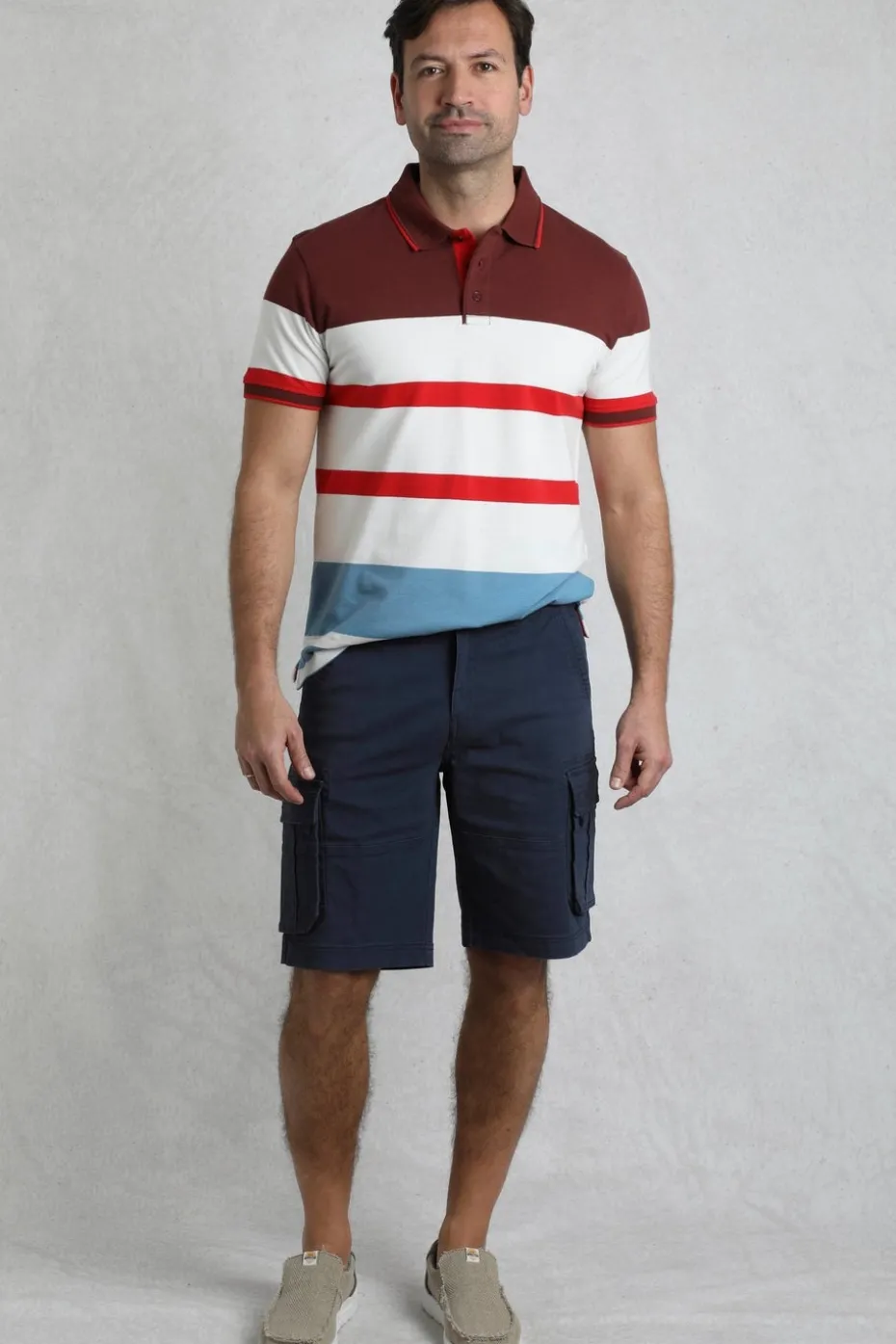 Weird Fish Navy Rigney Cargo Shorts