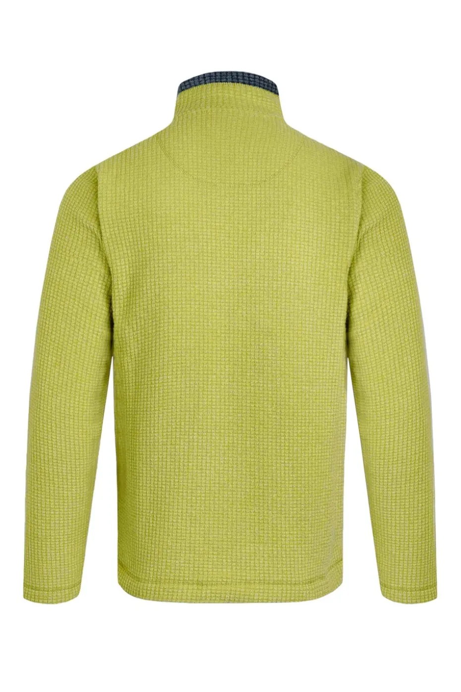 Weird Fish Soft Green Newark 1/4 Zip Grid Fleece