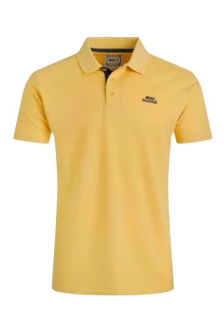 Weird Fish Yellow Miles Pique Polo