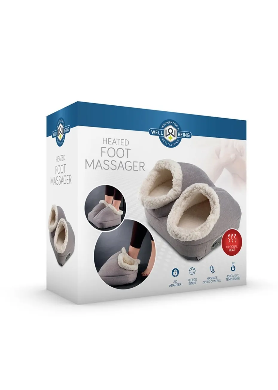 Wellbeing Grey Heated Foot Massager