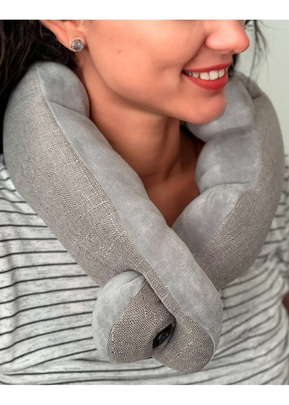 Wellbeing Grey Prezzybox Vibrating Neck Massager