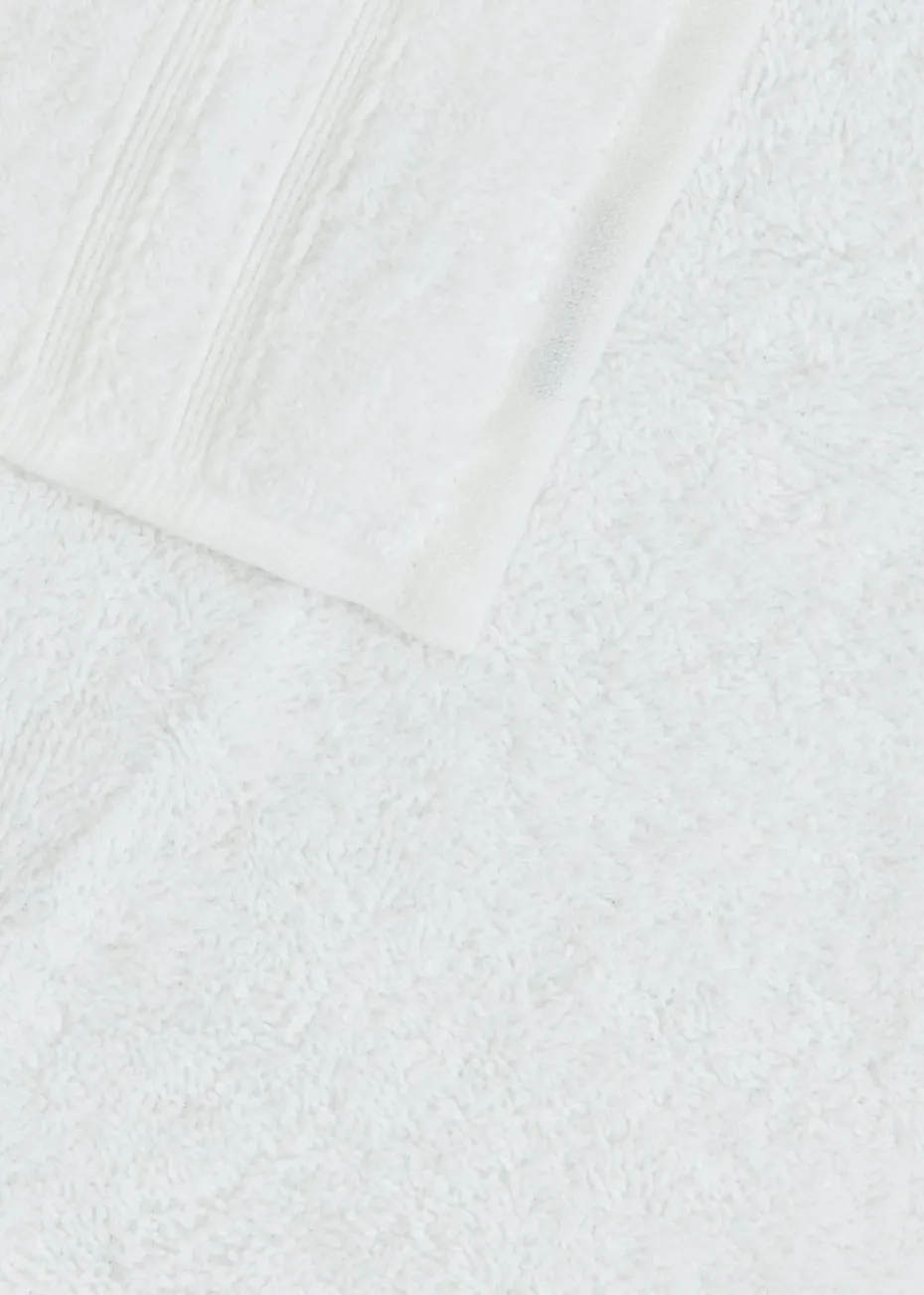 White Chenille Bath Mat (45cm x 75cm)