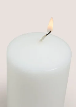 White Church Medium Candle