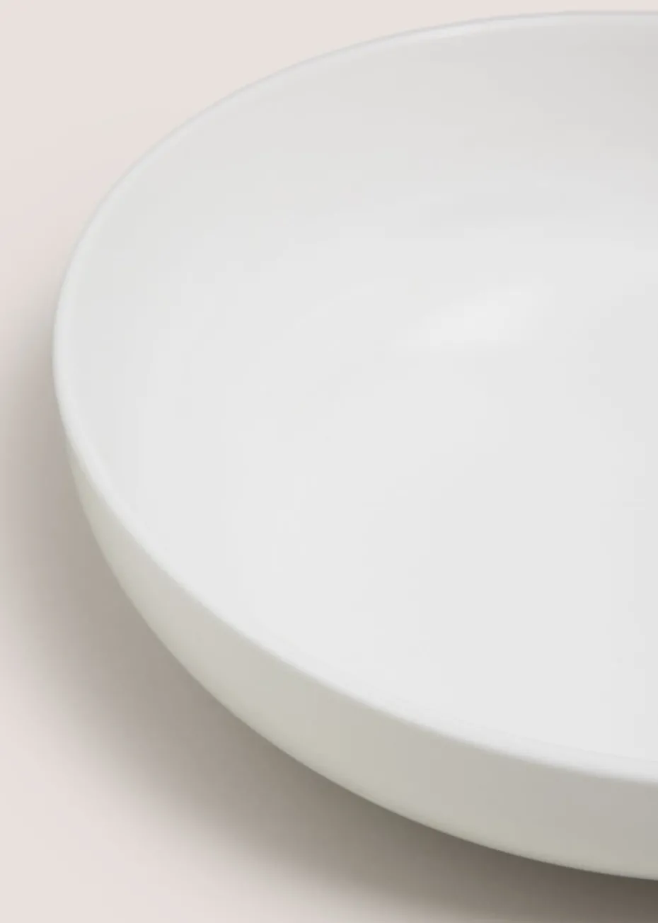 White Coupe Pasta Bowl