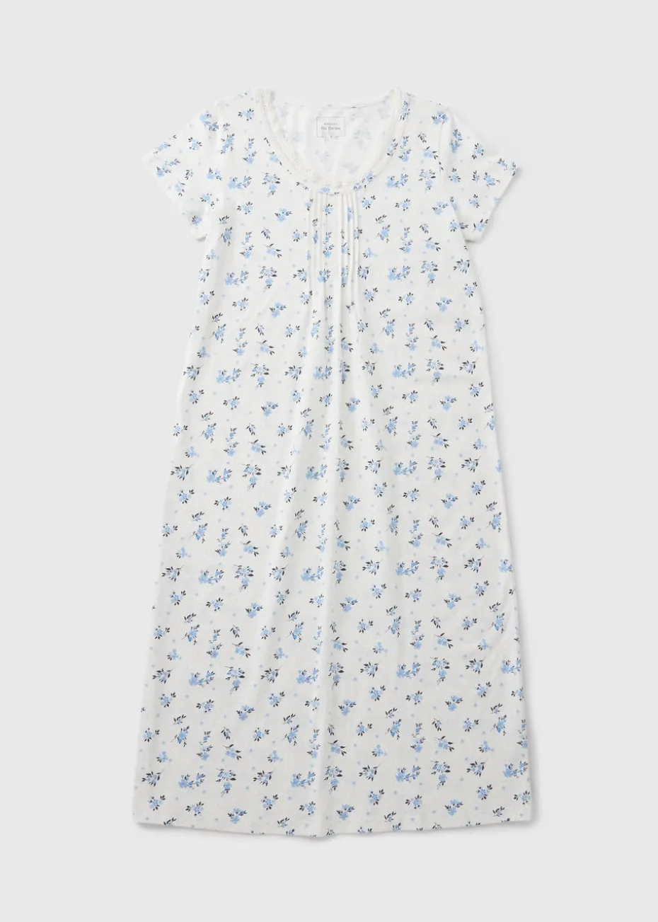White Ditsy Floral Nightie