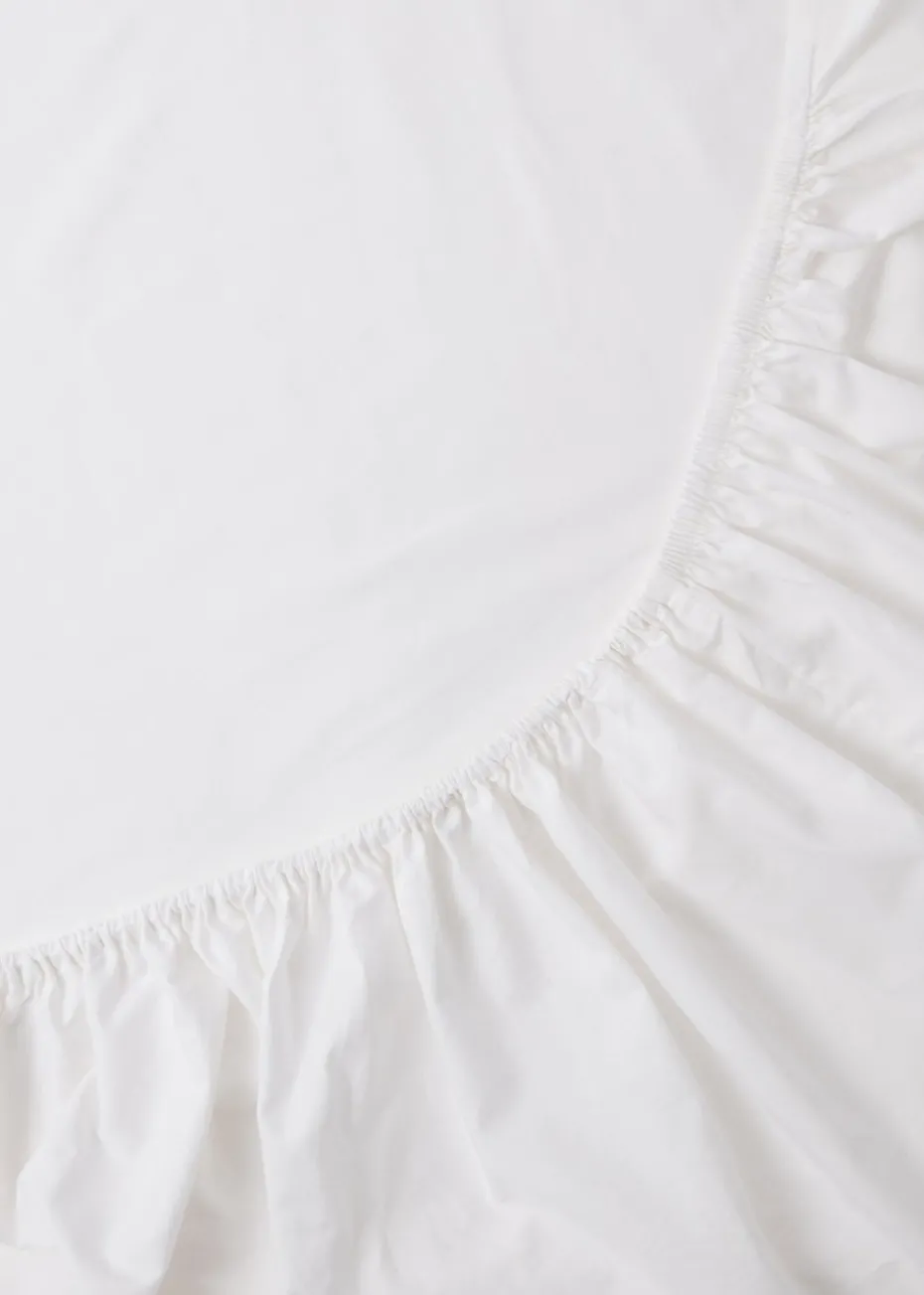 White Extra Deep Bed Sheet (180 Thread Count)