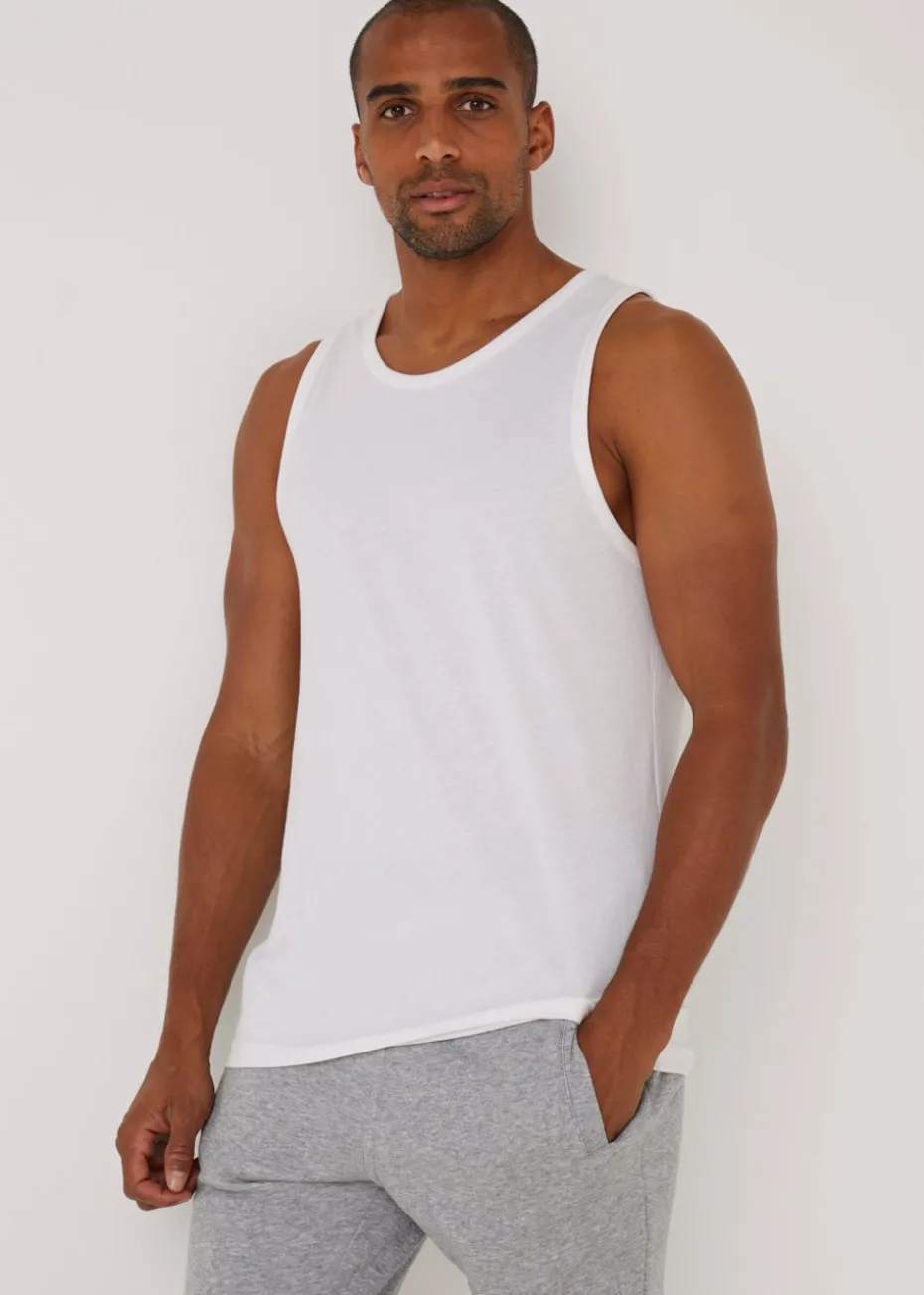 White Jersey Vest