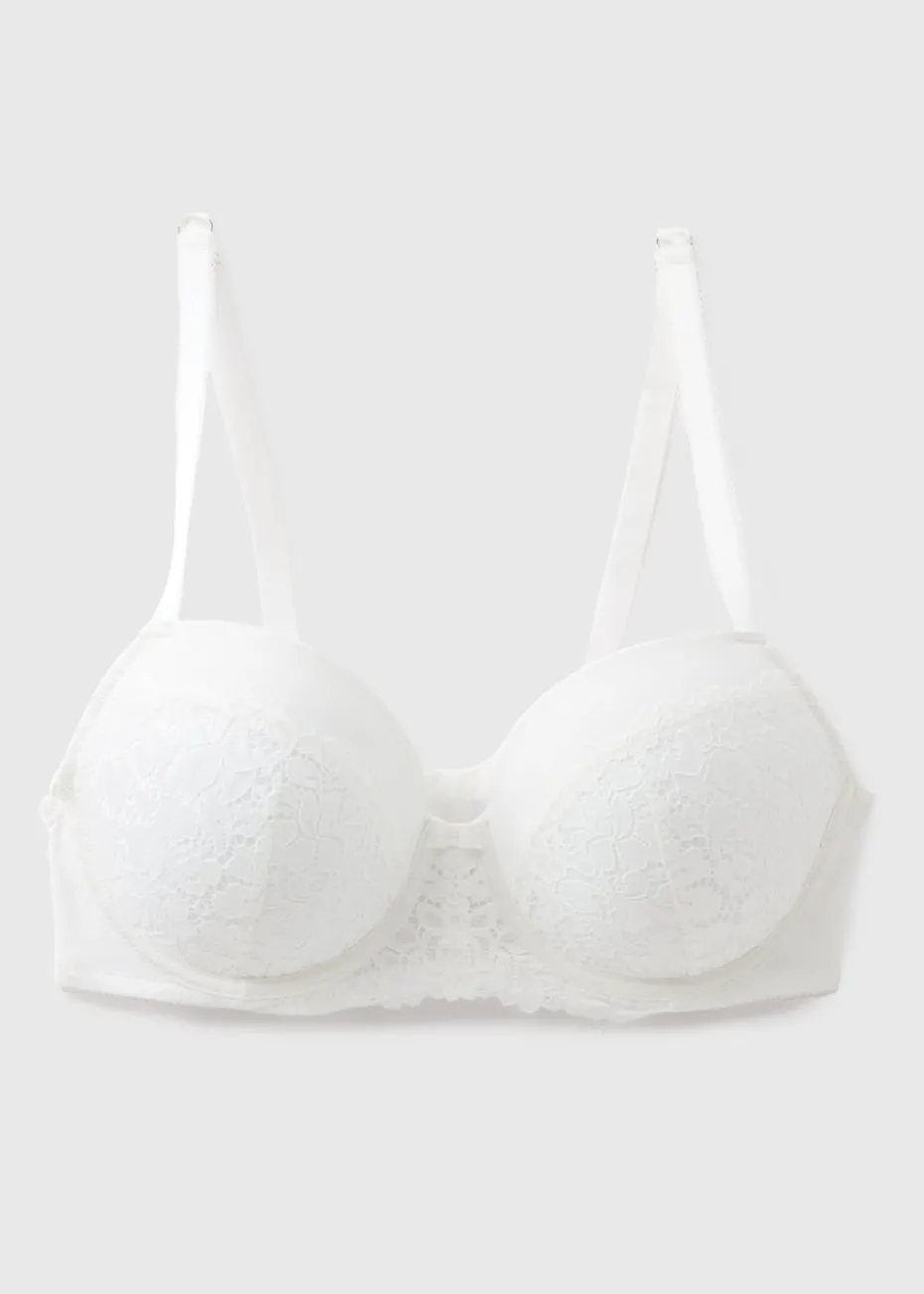 White Lace DD Plus Padded Bra