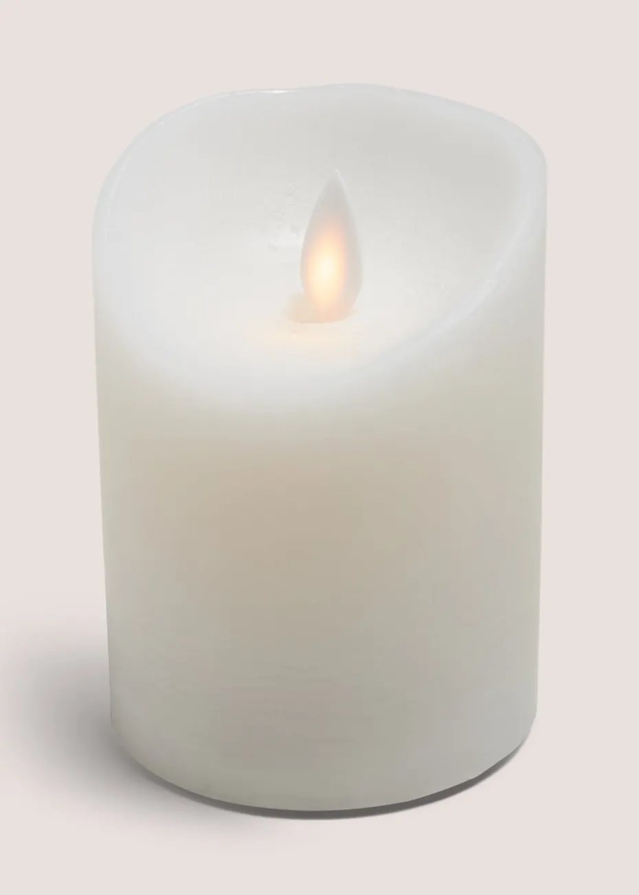 White LED Pillar Candle
