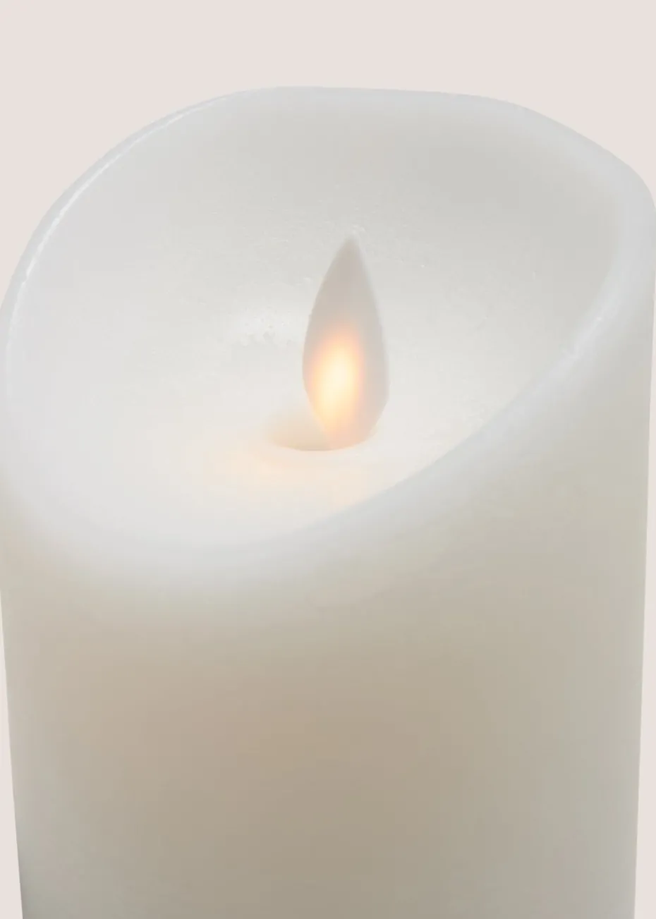 White LED Pillar Candle