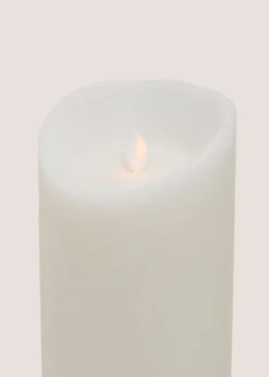White LED Pillar Candle